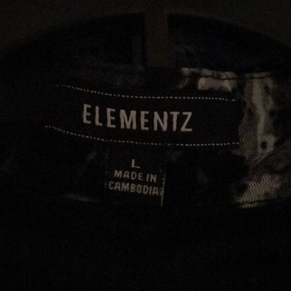 Women’s fun Elementz black and white size L blouse - Picture 5 of 7